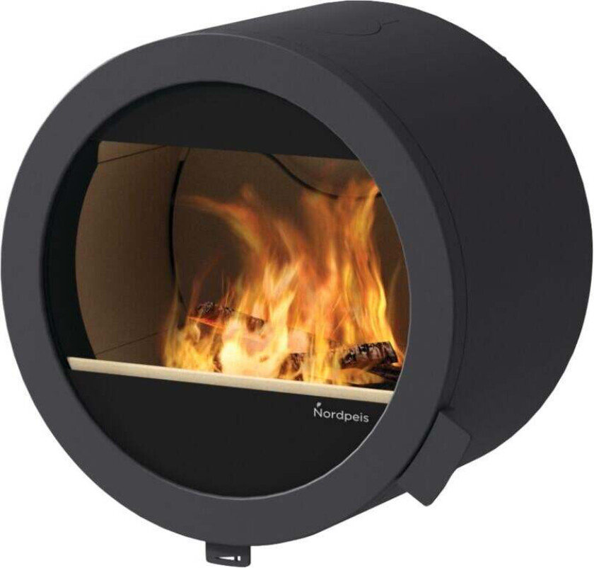 Peisovn me wall uten brannmursplate, uten sideglass