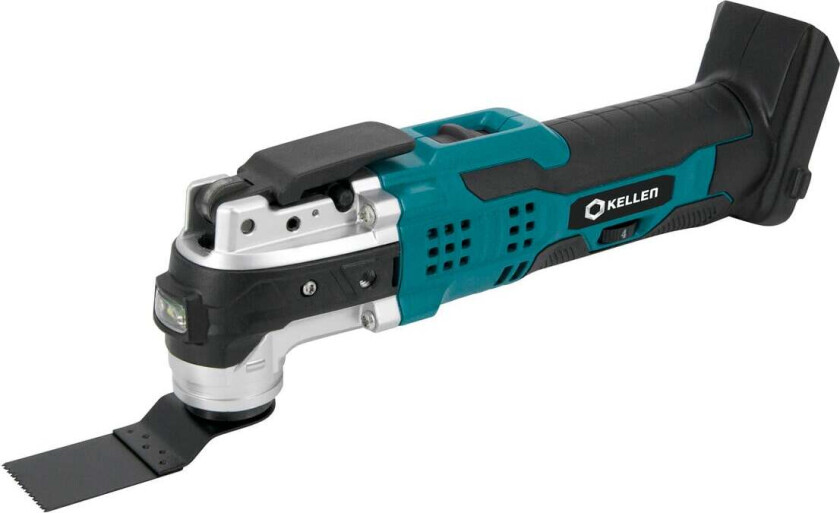 Kellen 18V multikutter u/batteri Batterirdrevet multikutter som kan brukes til å kapping, saging og sliping.