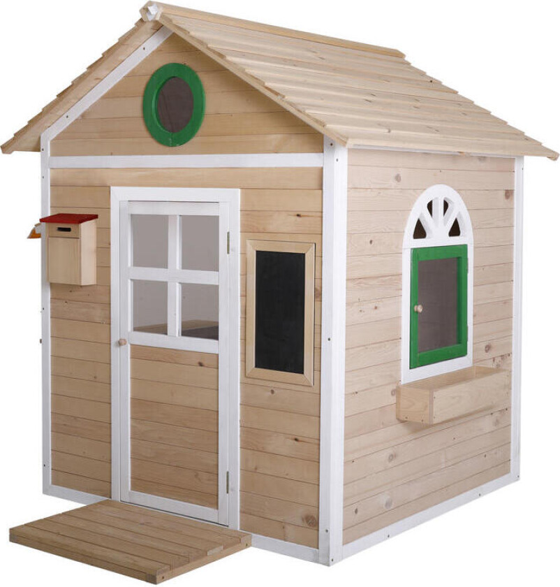 Krifon Tornerose lekehus 2 m² Lekehus for de minste med postkasse, tavle og kioskluke. Leveres ubehandlet.