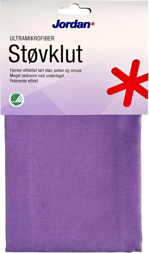 Bilde av Jordan Klut Mikrofiber Støv Skånsom klut til støvtørking, vask og polering som ikke gir riper på overflaten. Kluten blir statisk og fungerer som en effektiv støvmagnet når den er tørr.