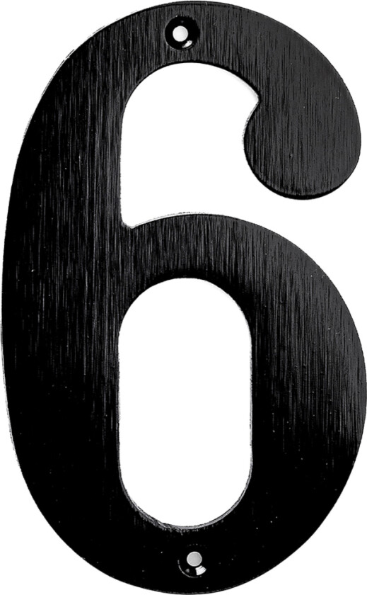 Husnummer 572-0 Sort Husnummer av messing.