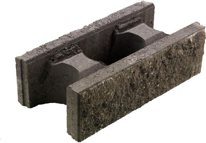 Asak Splittblokk Dekorativ overflate - ingen etterbehandling. Splittblokk er en forskalingsblokk hvor den ene siden har en dekorativ bruddoverflate. Ingen etterbehandling (pussing) er nødvendig.