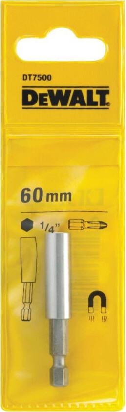 DT7500 bitsholder Magnet bitsholder for sikkert grep. 60 mm.