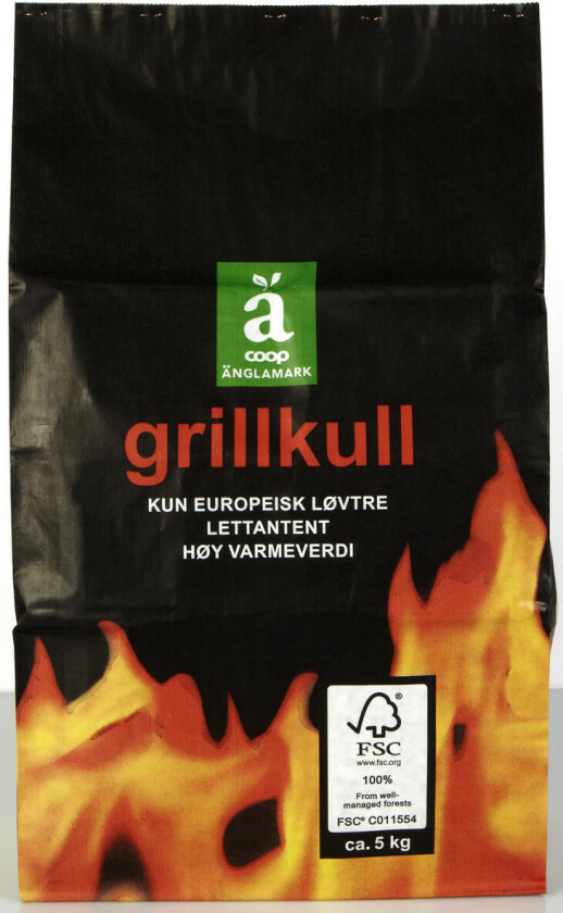Bilde av Änglamark grillkull, 5 kg Lettantent grillkull produsert av europeisk løvtre.
