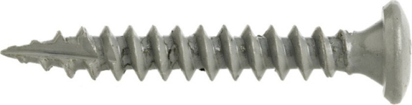 TRESKRUE UTV PAN RUSP 5,0X35 A200 ruspertbelagt treskrue 5,0x35 for inn og utvendig bruk, helgjenget. T25 spor. Innhold 200 stk