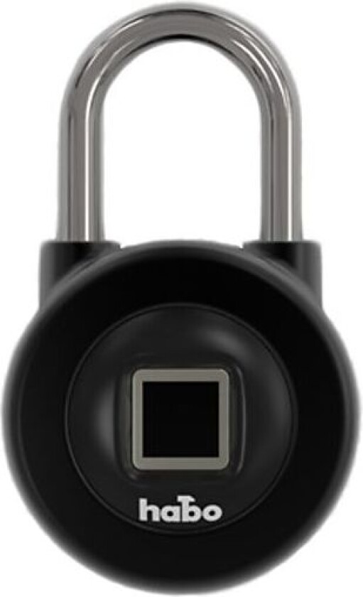 Bilde av Habo hengelås Smartlock Hengelås Smartlock Sort med Fingeravtrykksleser og Blåtannfunksjon.
IP56 kapslingsklasse