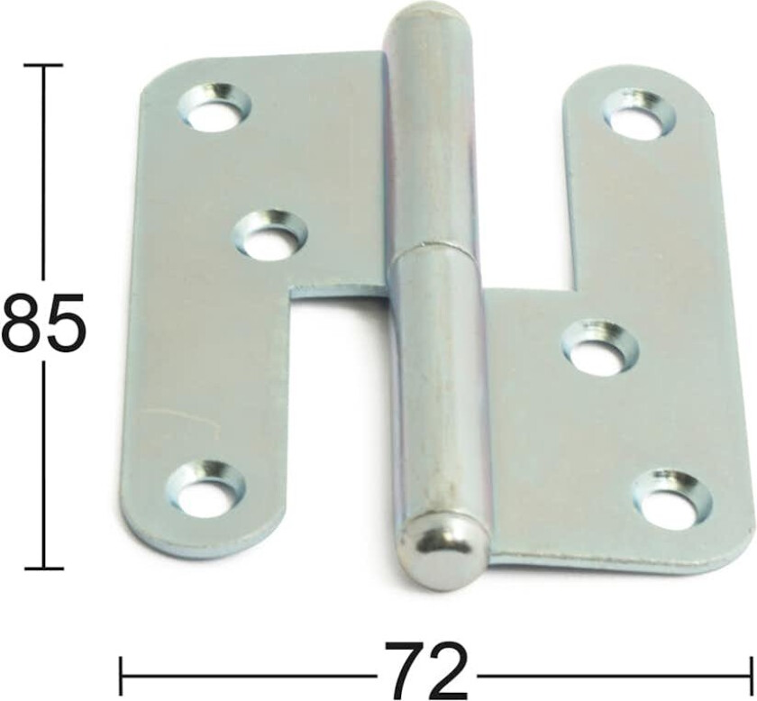 Bilde av Løftehengsel 1222 Venstre Løftehengsel av stål. Tilpasset venstrehengte dører.