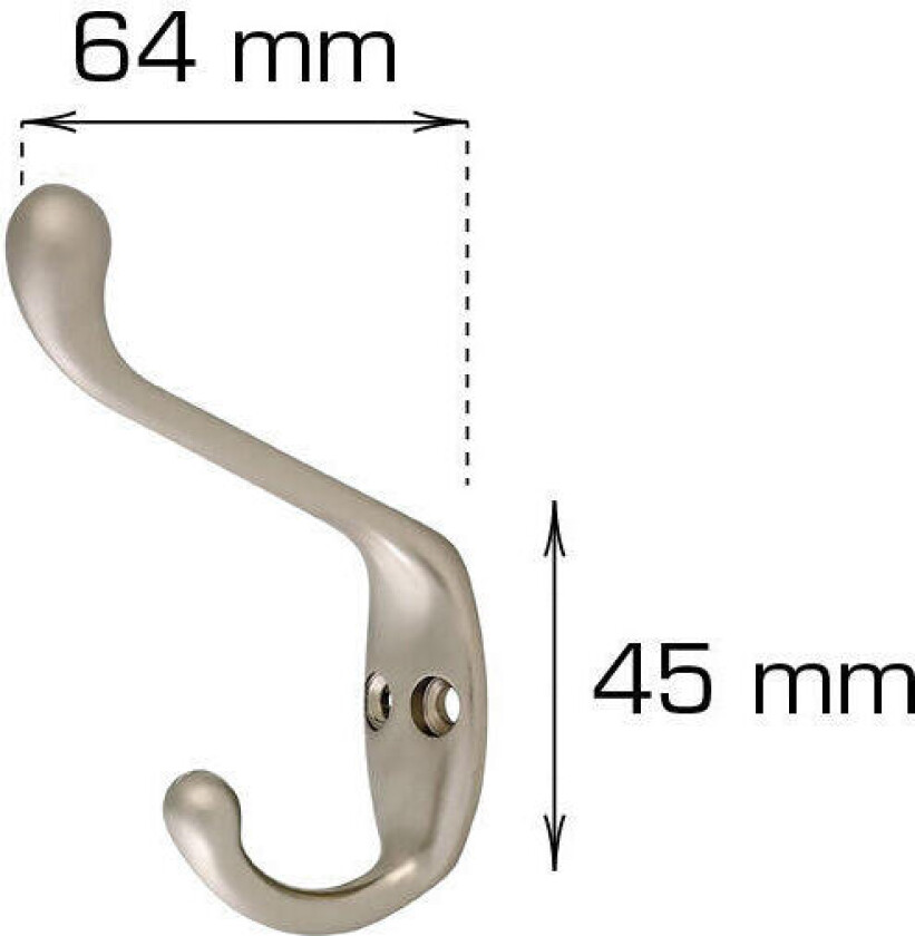 Home>it hatteknagg satin En elegant hatteknagg i satin.