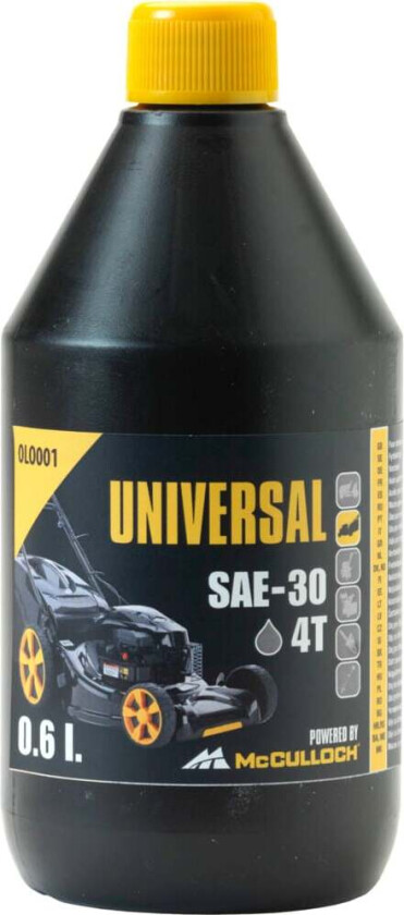 McCulloch Universal motorolje 4 takt Kvalitetsolje for 4 takts gressklippere.