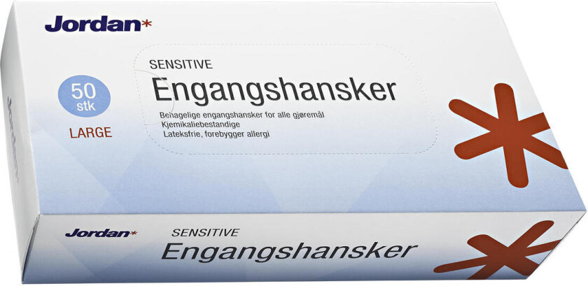 Jordan Engangshanske 50 stk Behagelige og gode engangshansker til de fleste gjøremål i hjemmet. Meget praktiske hansker med mange bruksområder.