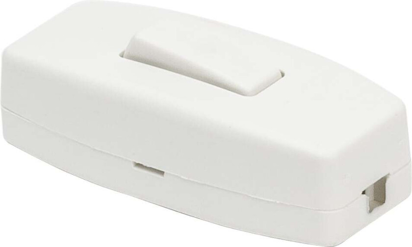 hvit ledningsbryter u/jord Ledningsbryter uten jord.