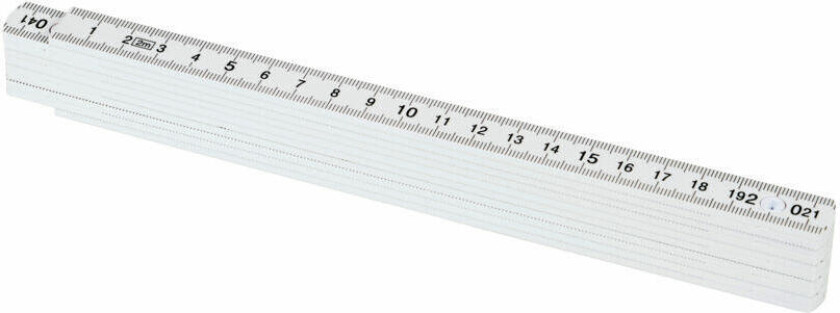 Smart 365* meterstokk 2m Tommestokk i ABS plast. Lengde 2 meter utfoldet.