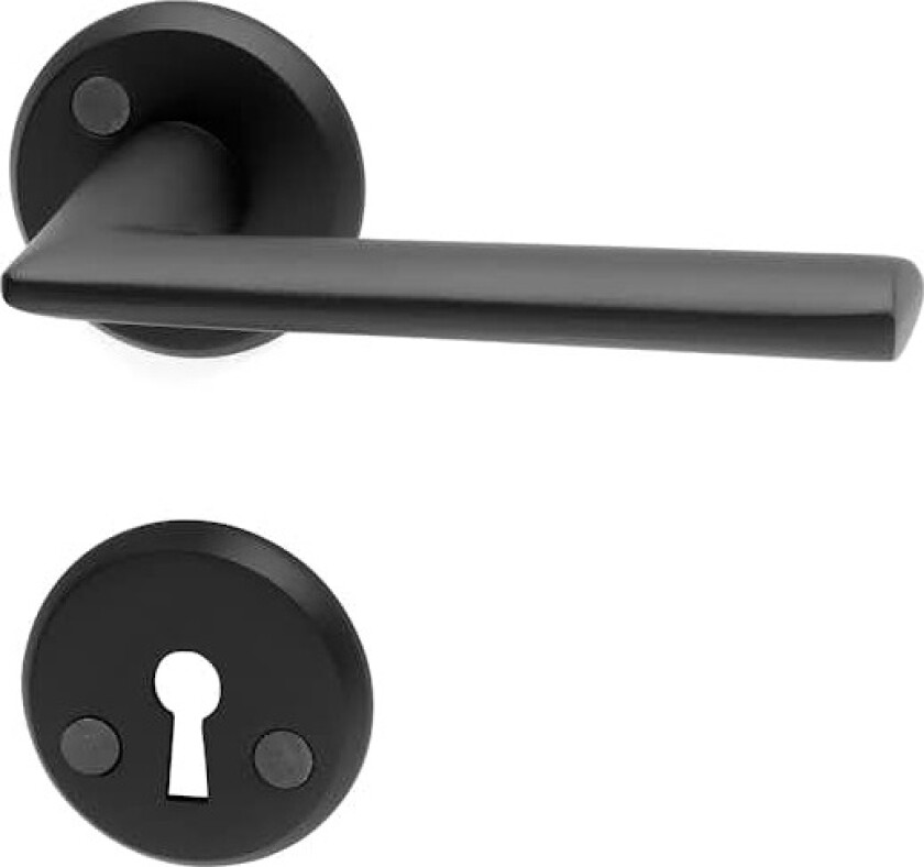 Habo Miami aluminium PP innvendig dørvrider En stilsikker vrider for det moderne hjem. Innvendig dørhåndtak av aluminium. Tilpasset dørtykkelse 38-42 mm. Bygger ut 50 mm.