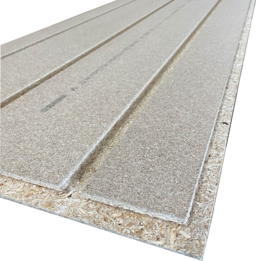 22x620x1820 mm Thermo gulv sponplate Thermo gulv sponplate Ekstra P6 for vannbåren varme, tilpasset 17mm rør