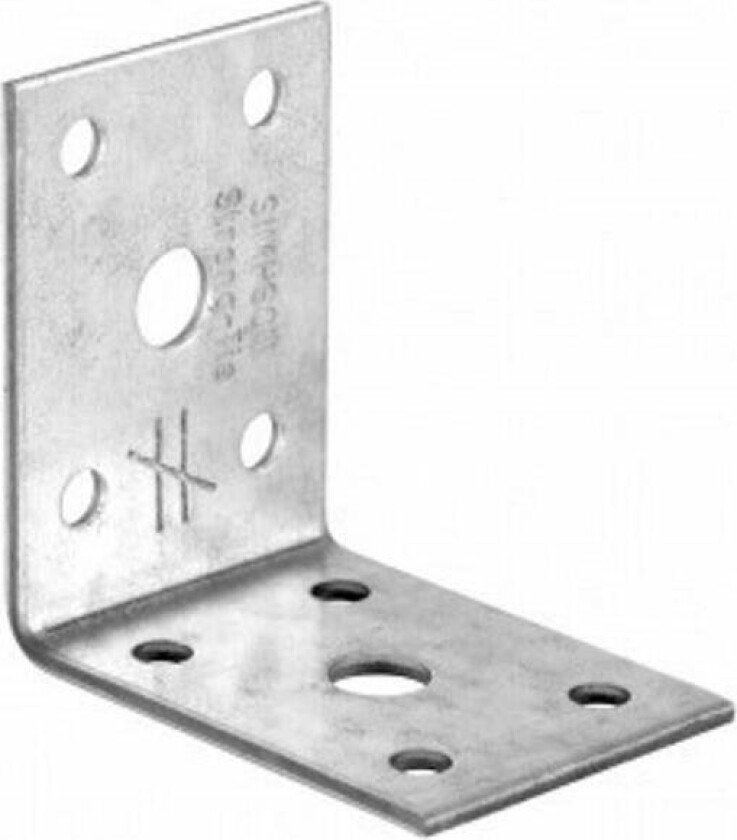 Bilde av Vinkel 50x50x2,0x35 mm Ac-vinkel benyttes ved små bjelkedimensjoner i tre-tre skjøter eller til trebjelke til betong.