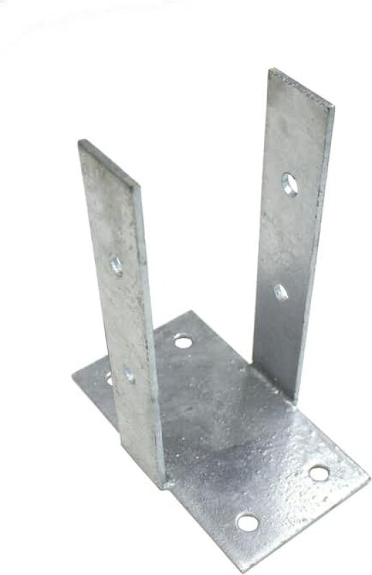 Bilde av Palmako stolpefot med plate 90x90 mm galvanisert Til bruk for forankring av stolper på fast dekke i tre, betong m.m.