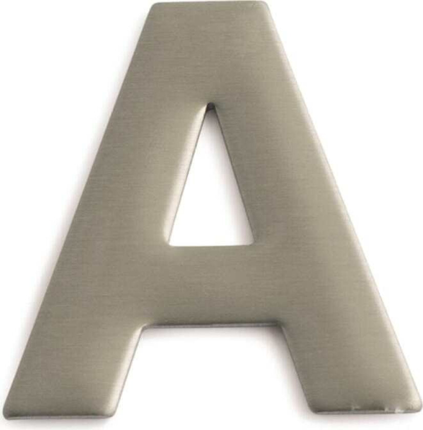 Bilde av Husbokstav GRF50-E Selvklebende bokstav av rustfritt stål.