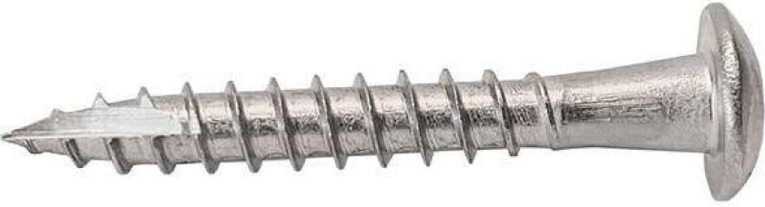 Rennekrokskrue svartlakkert RAL9011 rustfri 4,8X35 A150 Beregnet for montasje av takrennekrok mot underlag av tre.