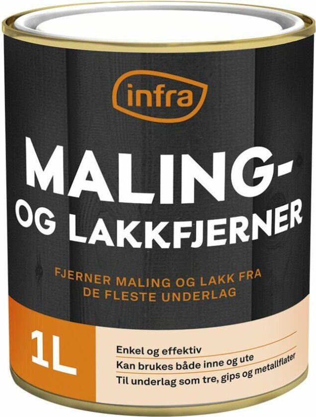 Bilde av Infra maling- og lakkfjerner Fjerner maling og lakk fra de fleste underlag