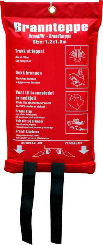 Bilde av No-flame brannteppe 1,8 x 1,2 m Et effektivt brannteppe som gir ekstra sikkerhet i hjemmet, det tar liten plass og det er enkelt å bruke.