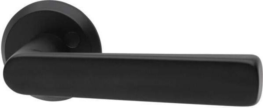 Habo Detroit utvendig dørvrider Dørhåndtak av rustfritt stål med dobbeltvirkende returfjær beregnet for ytterdører med modullåskasse. En massiv vrider med et moderne preg.