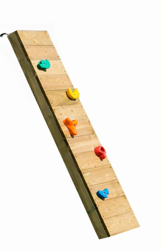 Krifon klatrevegg for lekestativ Komplett klatrevegg med klatrestein og oppheng.