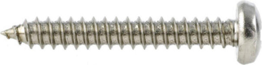 Bilde av PLATESKRUE PAN A4 PZ2 3,5X13 A15 Plateskrue 3,5x13 i syrefast stål for tre/tynnplate. Inne-/utendørs bruk. PZ2 bits. 15 st/pk