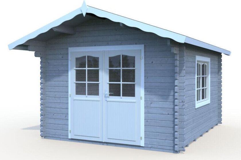 Bilde av Palmako Hytte Sally 10,2 m2 Koselig og romantisk laftet anneks.
Perfekt som ekstrarom til tenåringen, familie eller venner.
Kan også benyttes til oppbevaring av hagemøbler m.m. på vinteren.