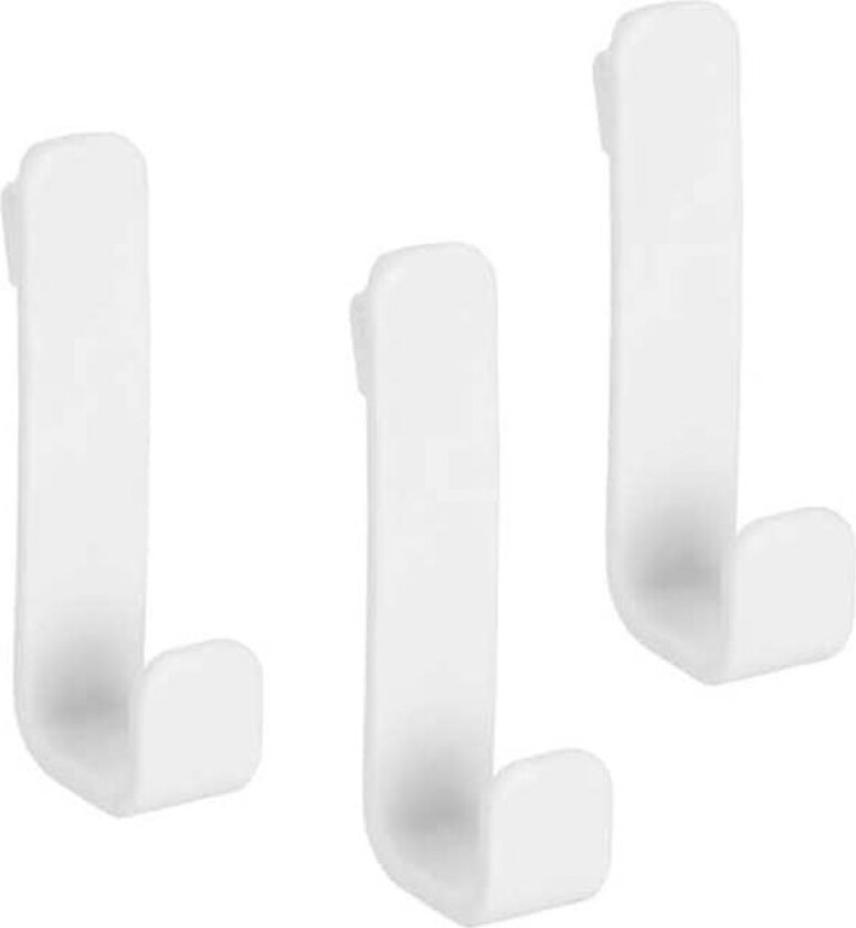 Elfa hvit kleskrok 3-pk Hold jakker og vesker organisert med vår kleskrok for oppbevaringsskinne.