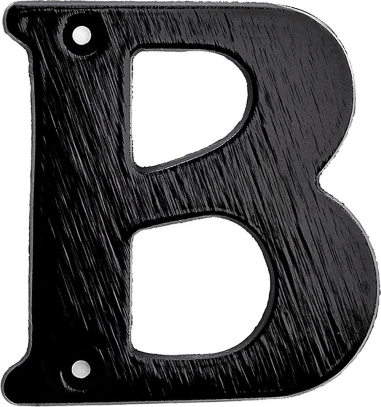 Husbokstav 572-A Sort Bokstav av messing.