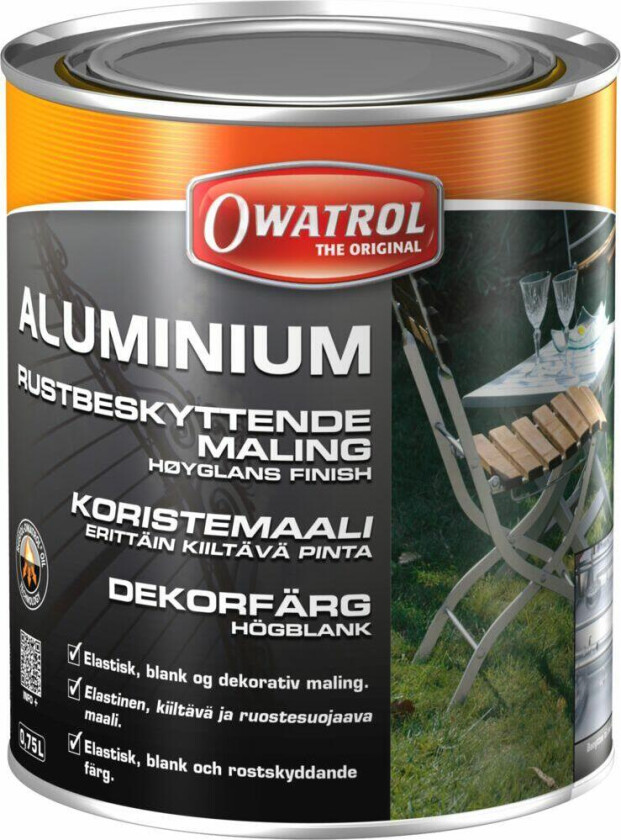 Aluminiumsmaling galvaniseringslook 750 ml