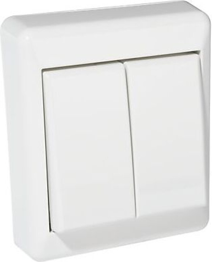 Elko RS16 utenpåliggende vegg strømbryter kronevender Utenpåliggende strømbryter kronevender til vegg.