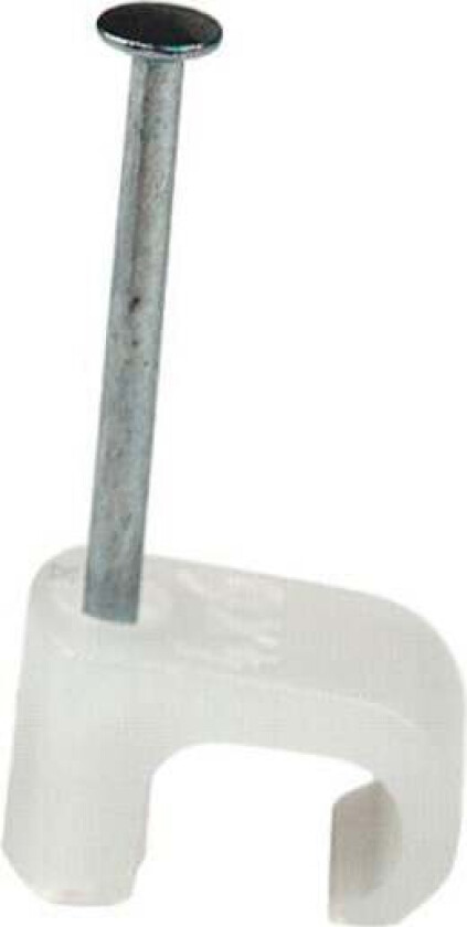 Gelia 3x5mm oval klammer 20-pk Klammer for feste av oval kabel 3x5mm.