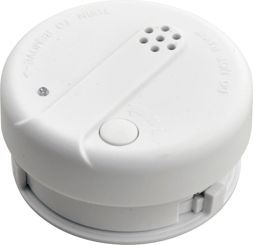 Bilde av Røykvarsler mini optisk Mini-røykvarsler med opp til 3 års drift på 3 stk CR2450-batteri (inkl.)