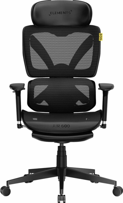 AIR 600 Mesh gamingstol (sort)