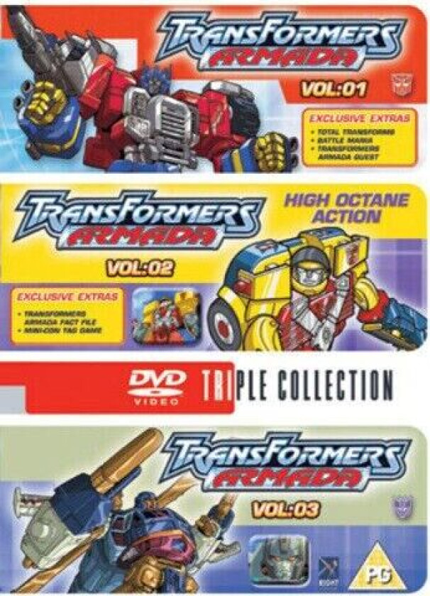 Transformers Armada: Volumes 0.1-0.3 DVD (2005) Hidehito Ueda Cert U 3 Discs Region 2