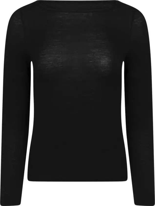 Dame, Topper, Svart, XL