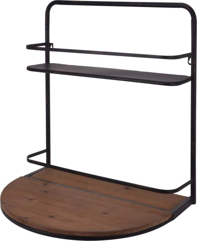 Vinstativ med sammenleggbar hylle 56x42x61,5 cm