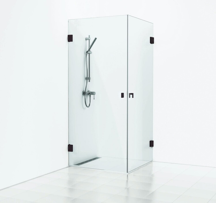 180° hjørnedusj 90x90