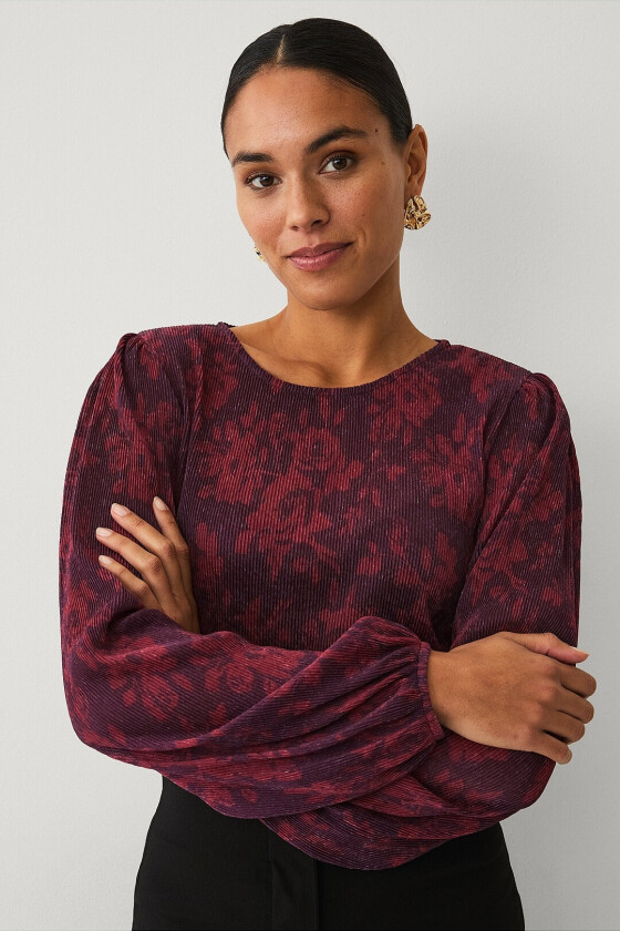 Topp med pufferme - Rød