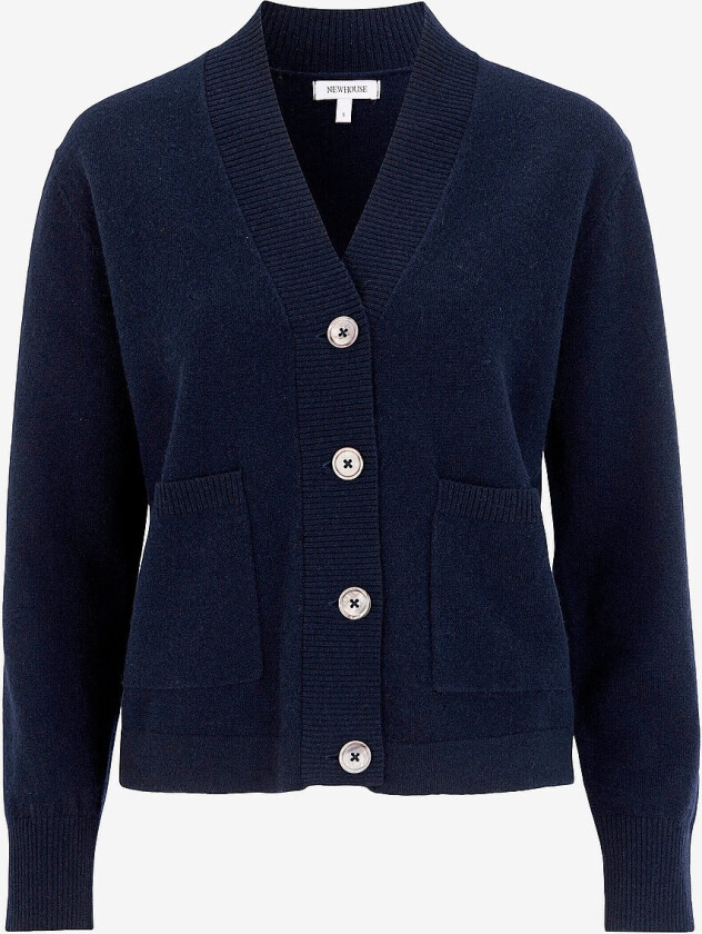 Lammesull Cardigan Mathilda - Blå