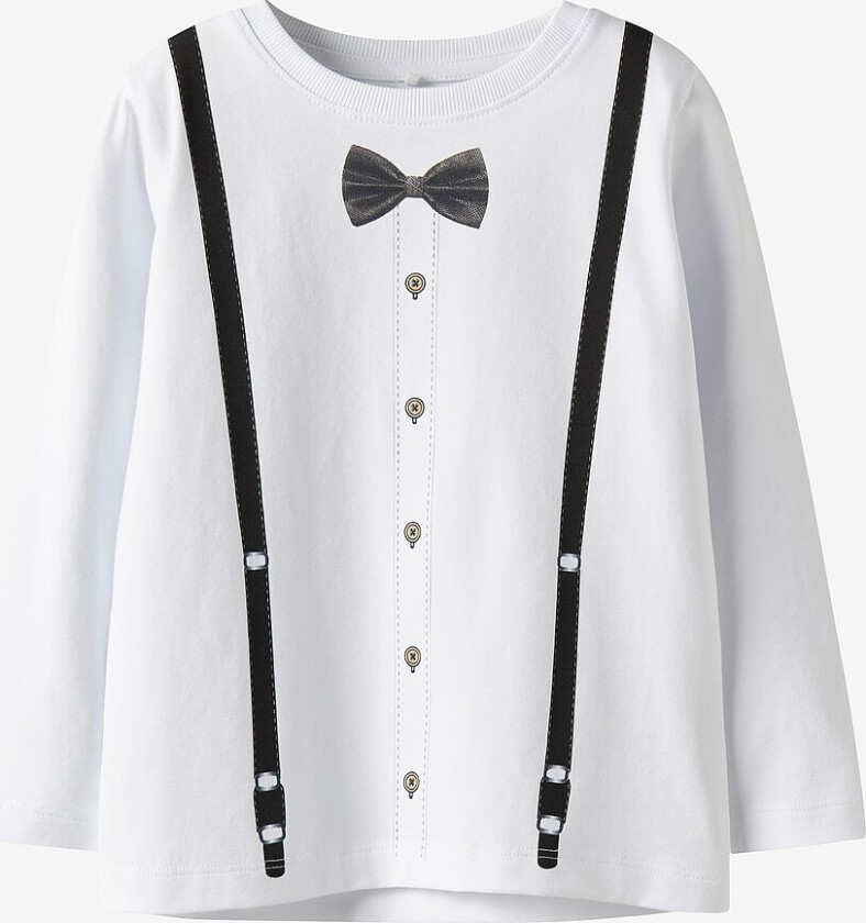 T-skjorte nmmRyder LS - Hvit