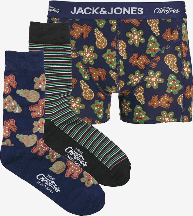 Sett med ett par undertøy og to par sokker jacGingerbread Giftbox - Blå