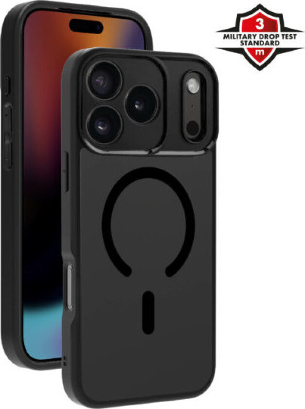 Mag Frosted Cover til iPhone 17 Pro Max - Sort