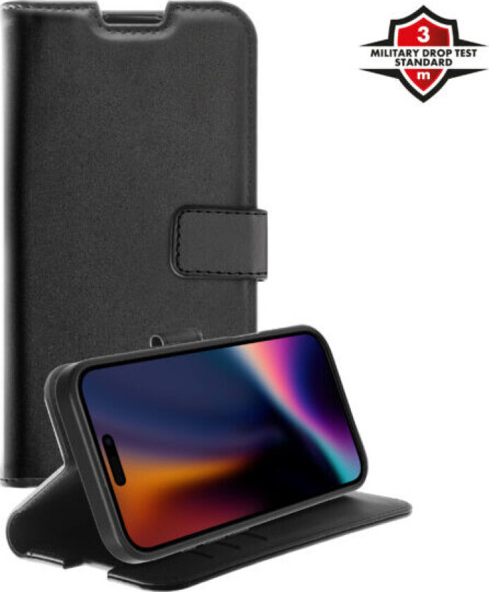 Classic Wallet Cover til iPhone 17 - Sort