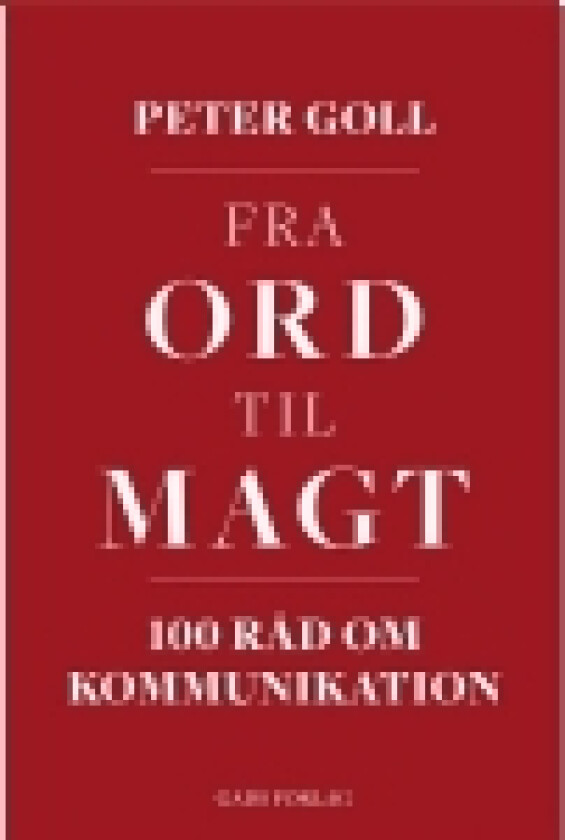 Fra ord til magt | Peter Goll | Språk: Dansk
