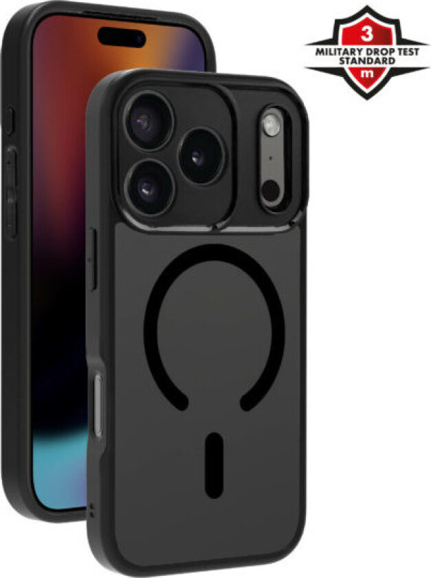 Mag Frosted Cover til iPhone 17 Pro - Sort