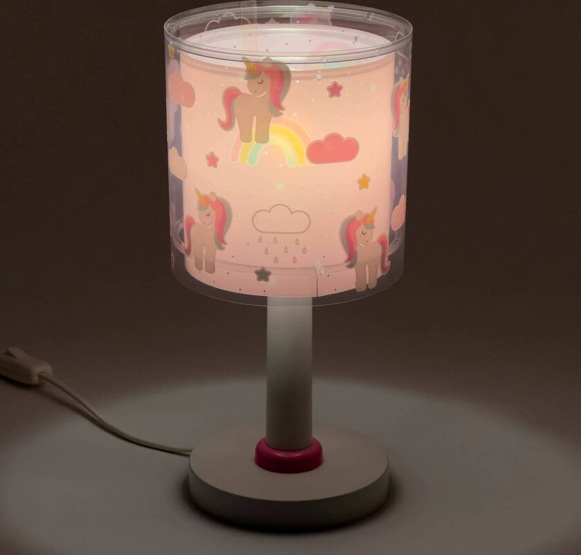 Bordlampe for barn Unicorns, G4, Ø 15 cm
