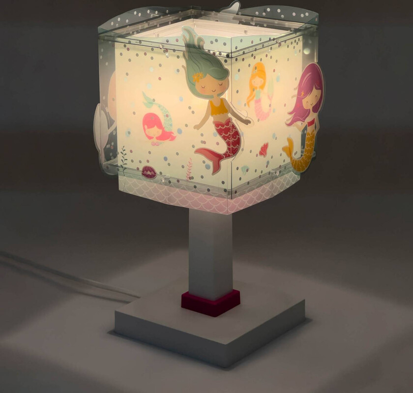 Bordlampe for barn Mermaids, G4, bredde 16 cm