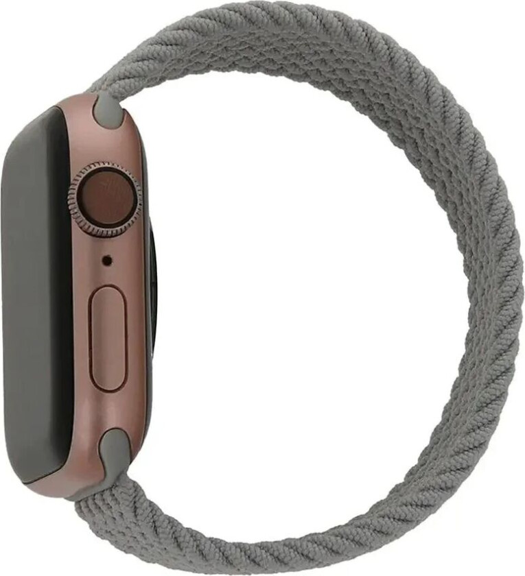 Bilde av Apple Watch (42/44/SE/45/49mm) Smartklokkerem i Elastisk Stoff - Str S - Grå